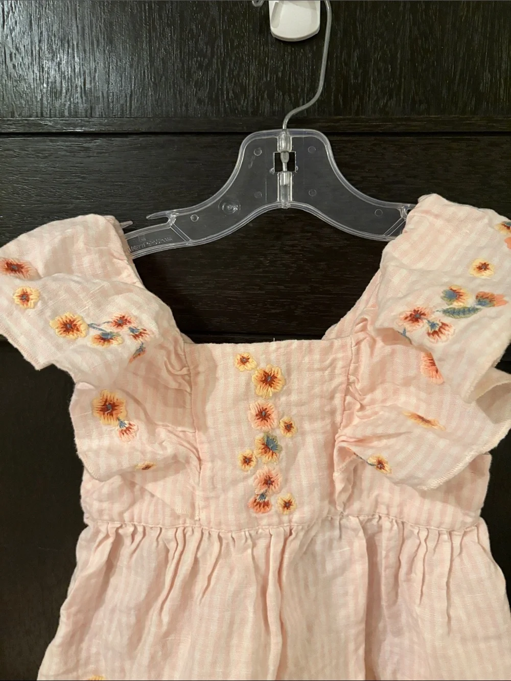 Tartine et Chocolat size 3 girls cotton linen blend floral dress